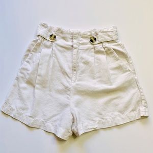 H&M High WaistedWhite Shorts